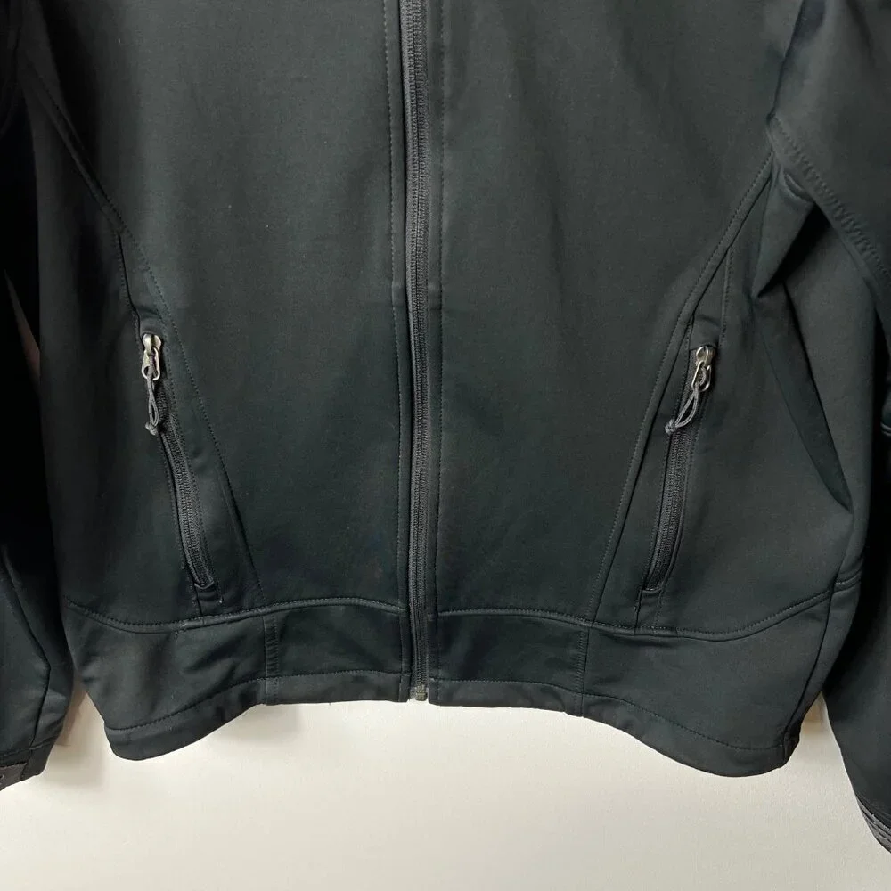 The north face windstopper black zip up jacket men's size medium‎